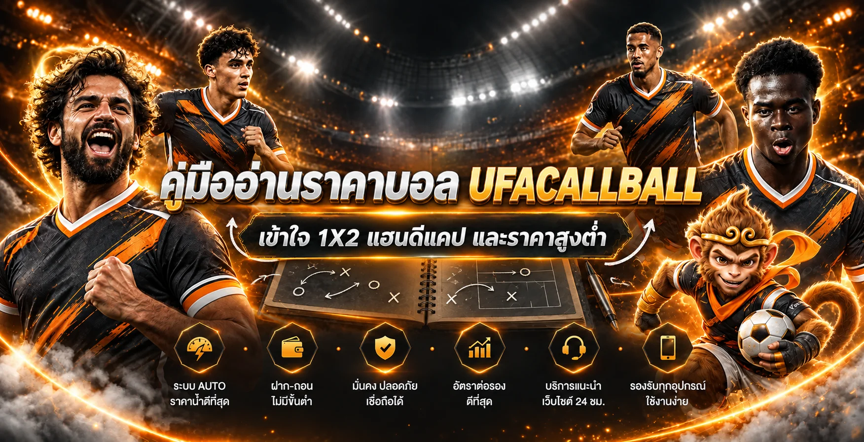 UFACALLBALL คู่มืออ่านราคาบอล 1X2 และแฮนดิแคป